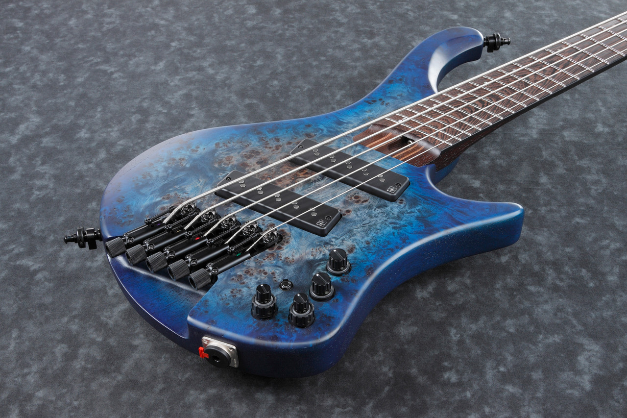 Ibanez EHB Ergonomic Headless Bass 5str w/Bag Multi scale - Pacific Blue Burst Flat (EHB1505MSPLF)|Musician Madness