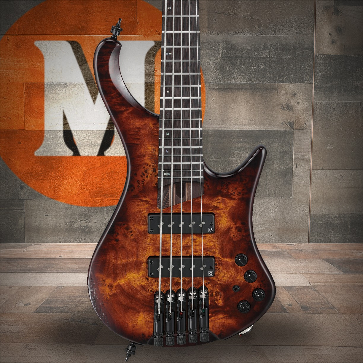 Ibanez EHB Ergonomic Headless Bass 5 String w/Bag - Dragon Eye Burst Low Gloss (EHB1505SDEL)