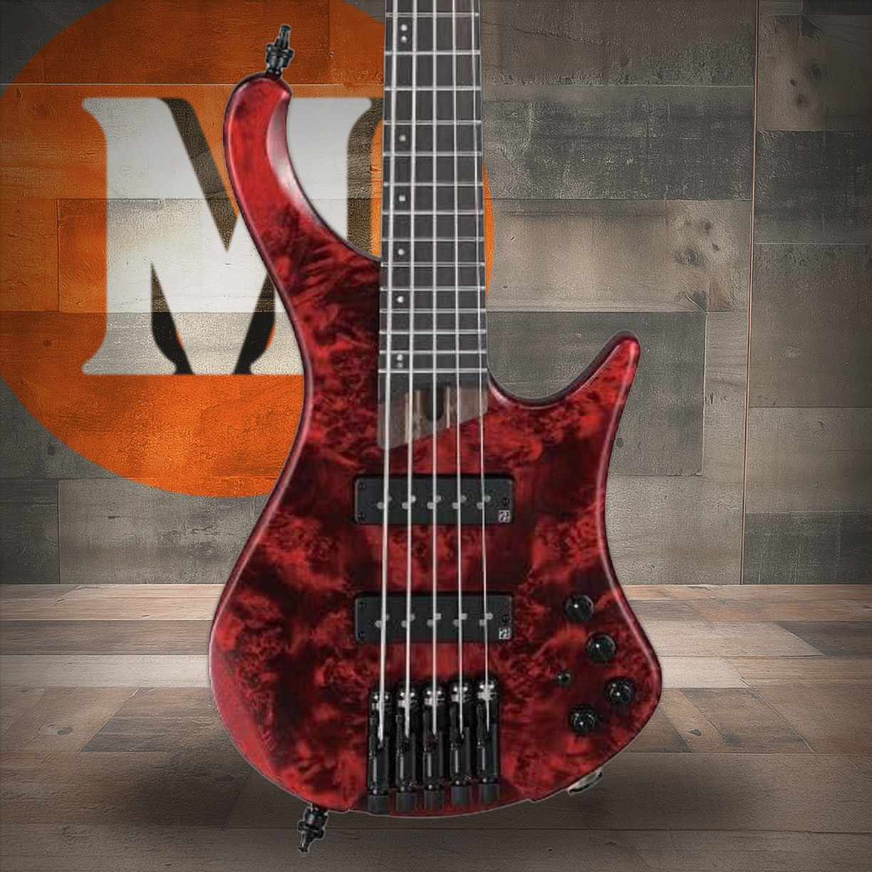 Ibanez EHB Ergonomic Headless Bass 5 String w/Bag - Stained Wine Red Low Gloss (EHB1505SWL)