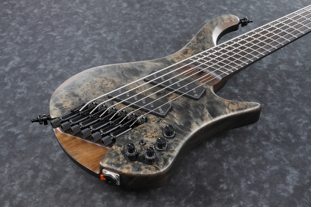 Ibanez EHB Ergonomic Headless Bass 6str w/Bag Multi scale - Black Ice Flat (EHB1506MSBIF)|Musician Madness