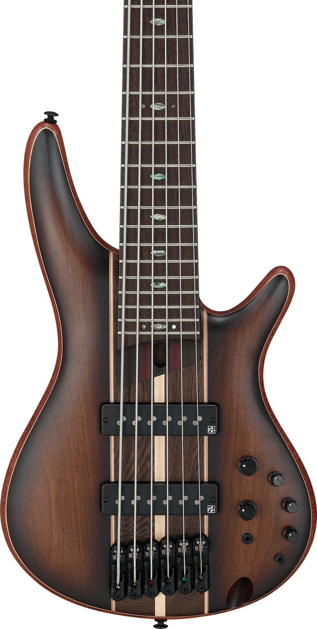 Ibanez SR Premium 6 String Electric Bass w/Bag  - Dual Mocha Burst Flat (SR1356BDUF)