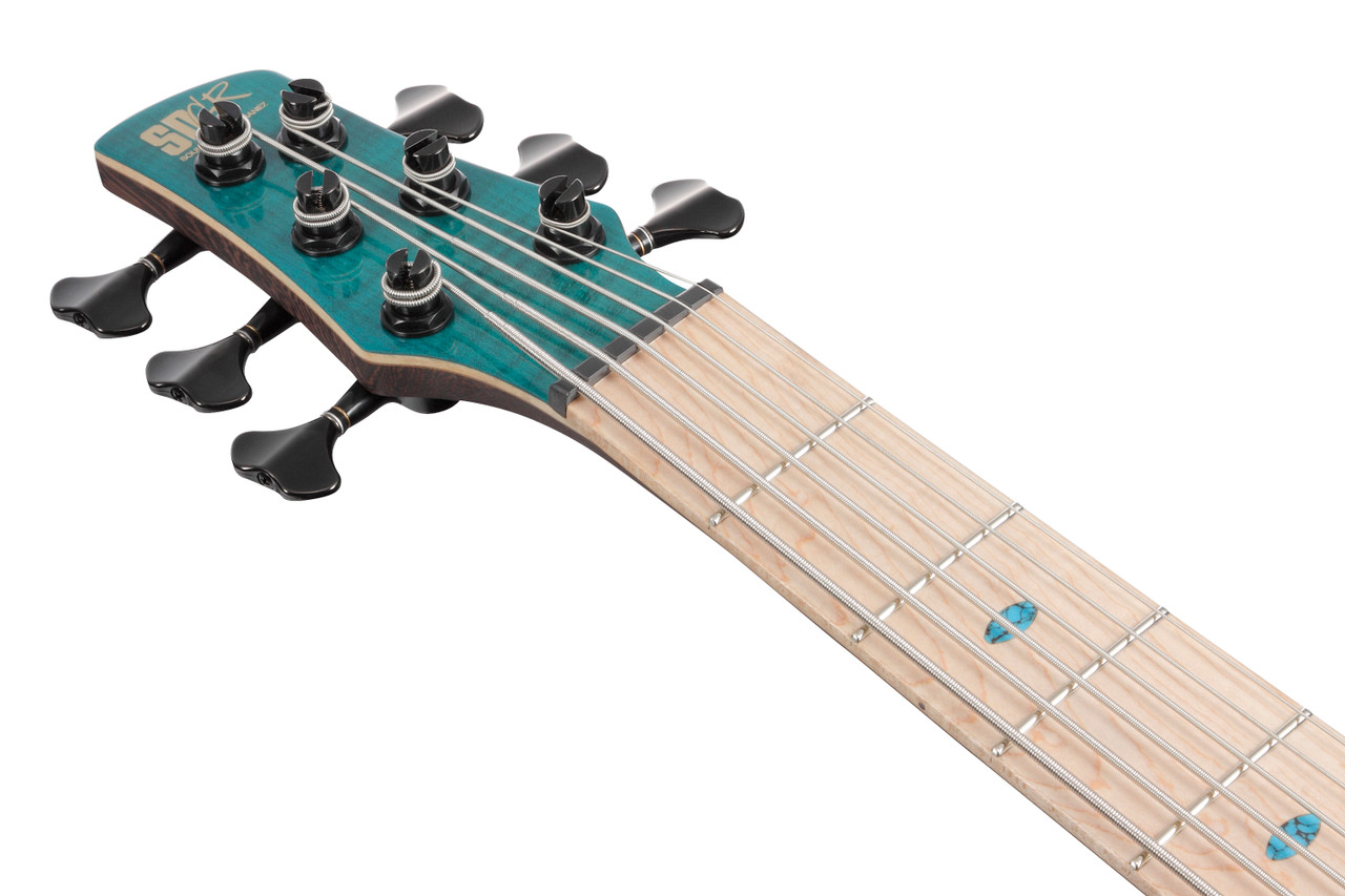 Ibanez SR Premium 6 String Electric Bass w/Bag  - Caribbean Green Low Gloss (SR1426BCGL)