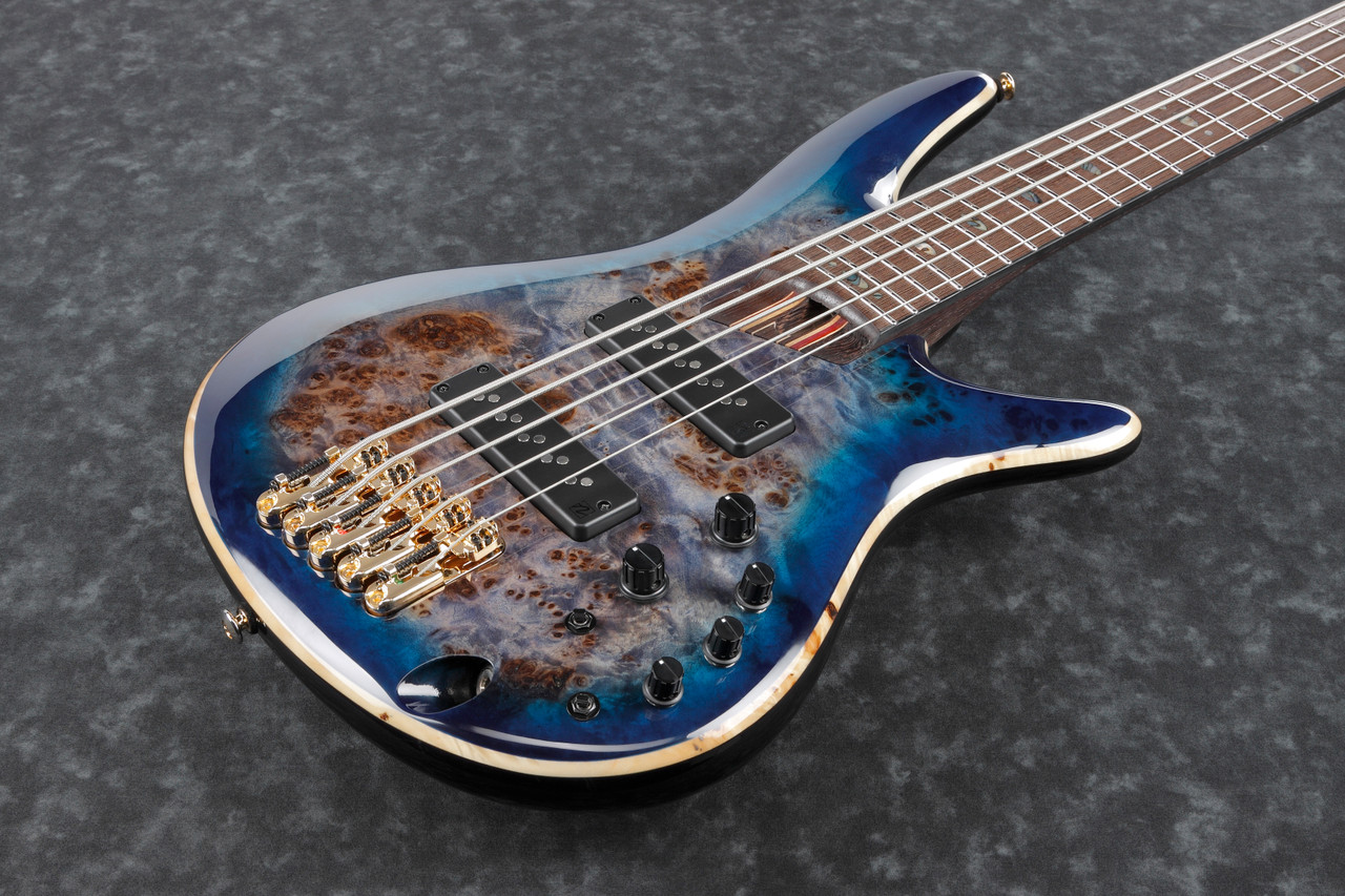 Ibanez SR Premium 5str Electric Bass w/Bag - Cerulean Blue Burst (SR2605CBB)|Musician Madness