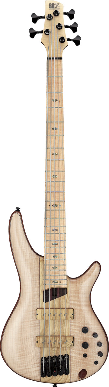 Ibanez SR Premium 5 String Electric Bass w/Bag  - Natural Low Gloss (SR5FMDX2NTL)