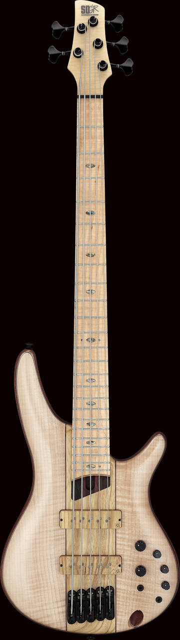 Ibanez SR Premium 5str Electric Bass w/Bag  - Natural Low Gloss (SR5FMDX2NTL)|Musician Madness