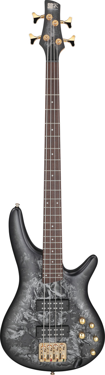 Ibanez SR Standard 4 String Electric Bass - Black Ice Frozen Matte (SR300EDXBZM)