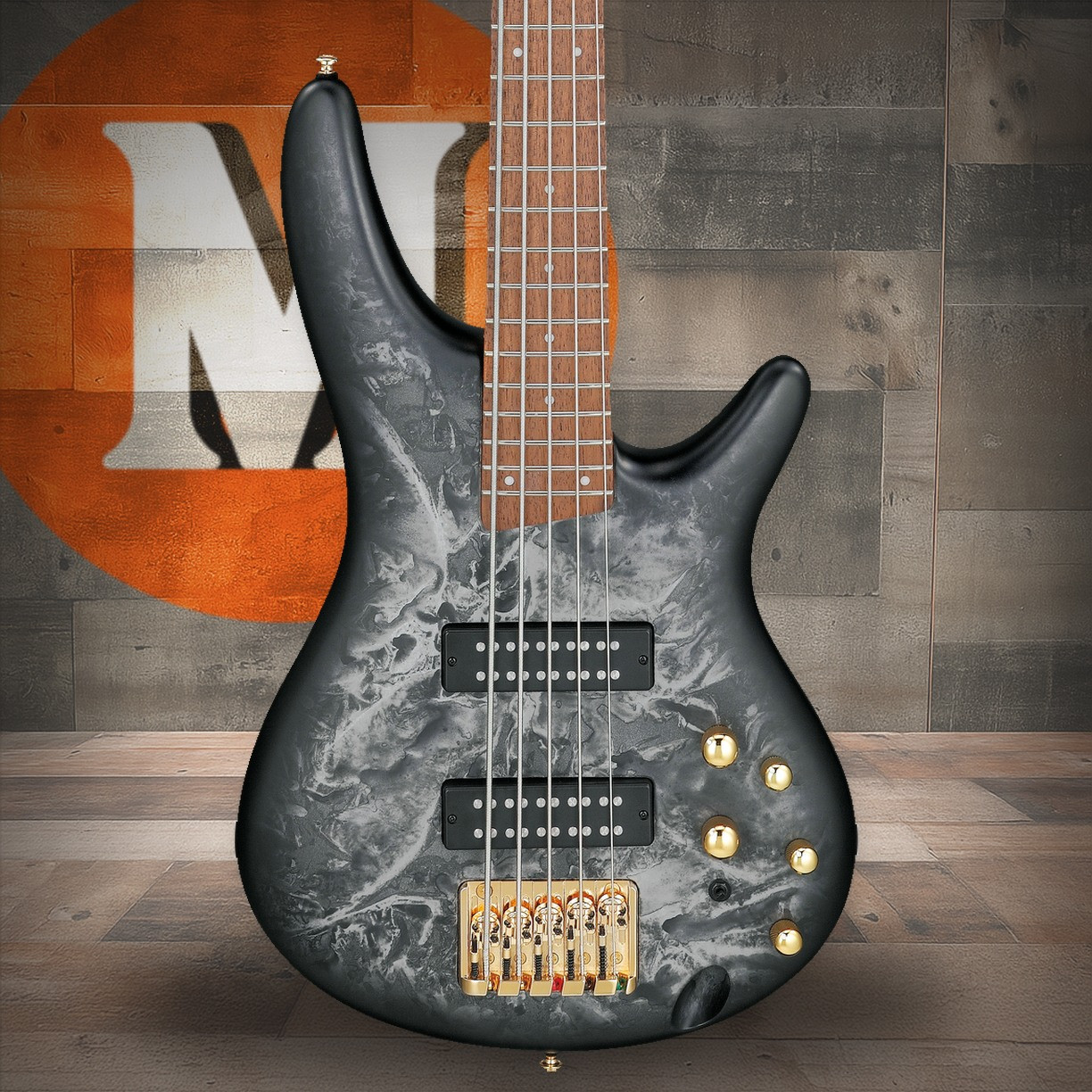 Ibanez SR Standard 5str Electric Bass - Black Ice Frozen Matte (SR305EDXBZM)|Musician Madness