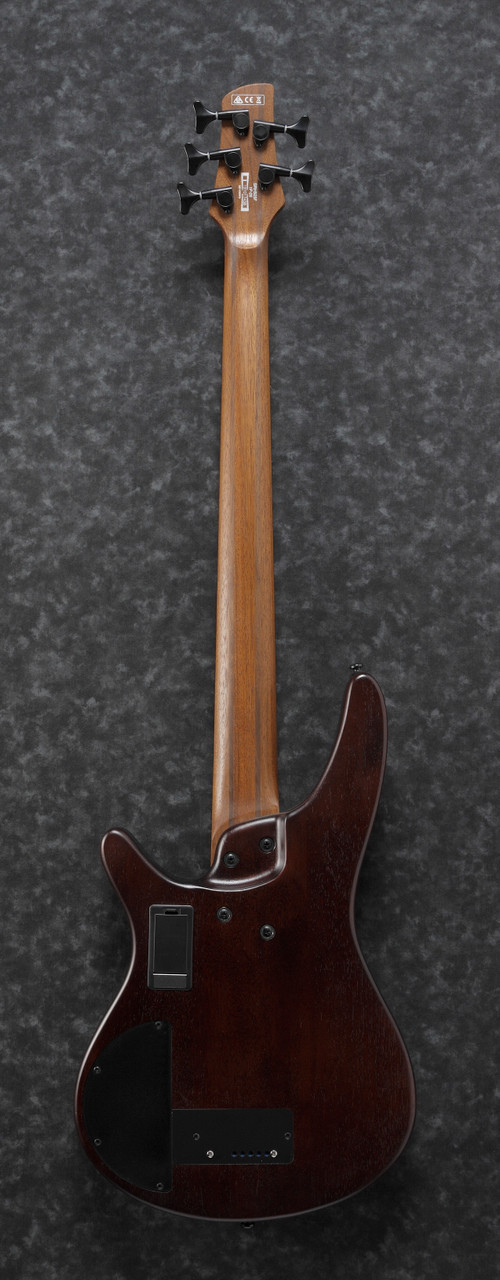 Ibanez SR Bass Workshop 5str Electric Bass - Hollow Body Fretless - Fretless - Natural Browned Burst Flat (SRH505FNNF)|Musician Madness