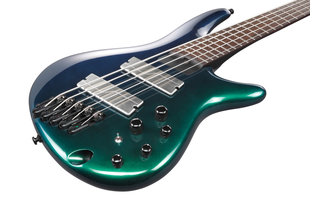 Ibanez SR Bass Workshop 5str Electric Bass - Multiscale - Blue Chameleon (SRMS725BCM)|Musician Madness