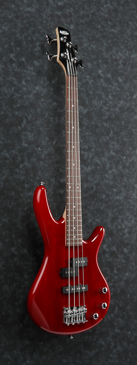 Ibanez Gio SR miKro "Short Scale" 4str Electric Bass - Transparent Red (GSRM20TR)|Musician Madness