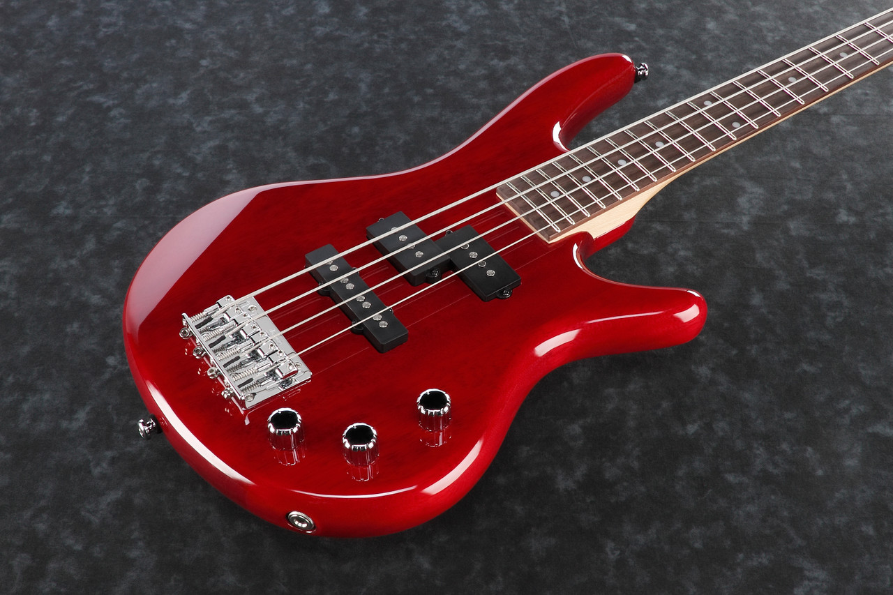 Ibanez Gio SR miKro "Short Scale" 4str Electric Bass - Transparent Red (GSRM20TR)|Musician Madness