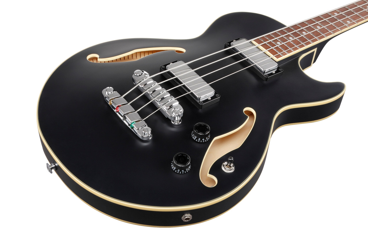 Ibanez AGB200 Semi-hollow Bass Guitar - Black Flat (AGB200BKF)|Musician Madness