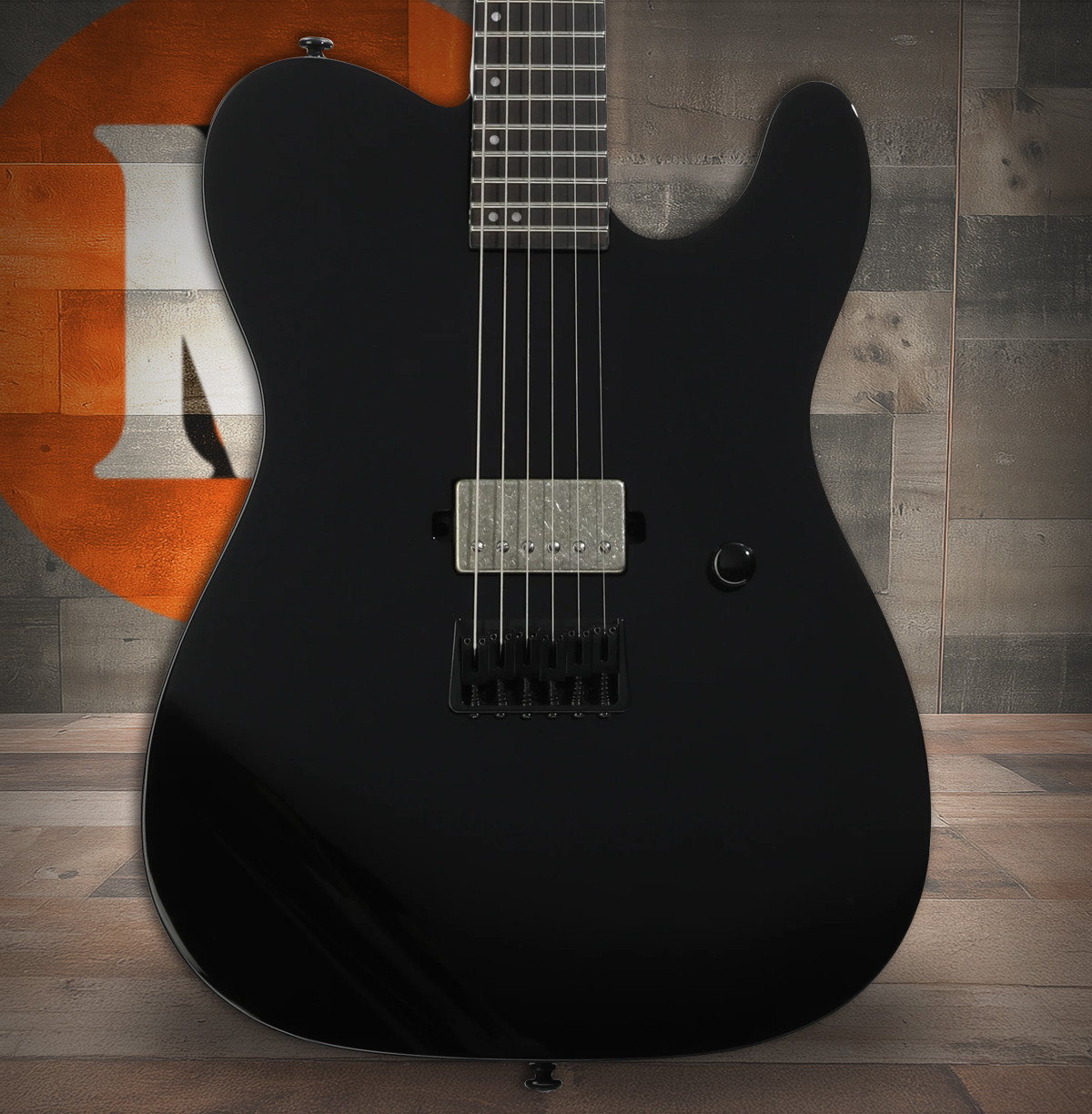 ESP LTD TE-201 Electric Guitar - Black (LTE201BLKS)