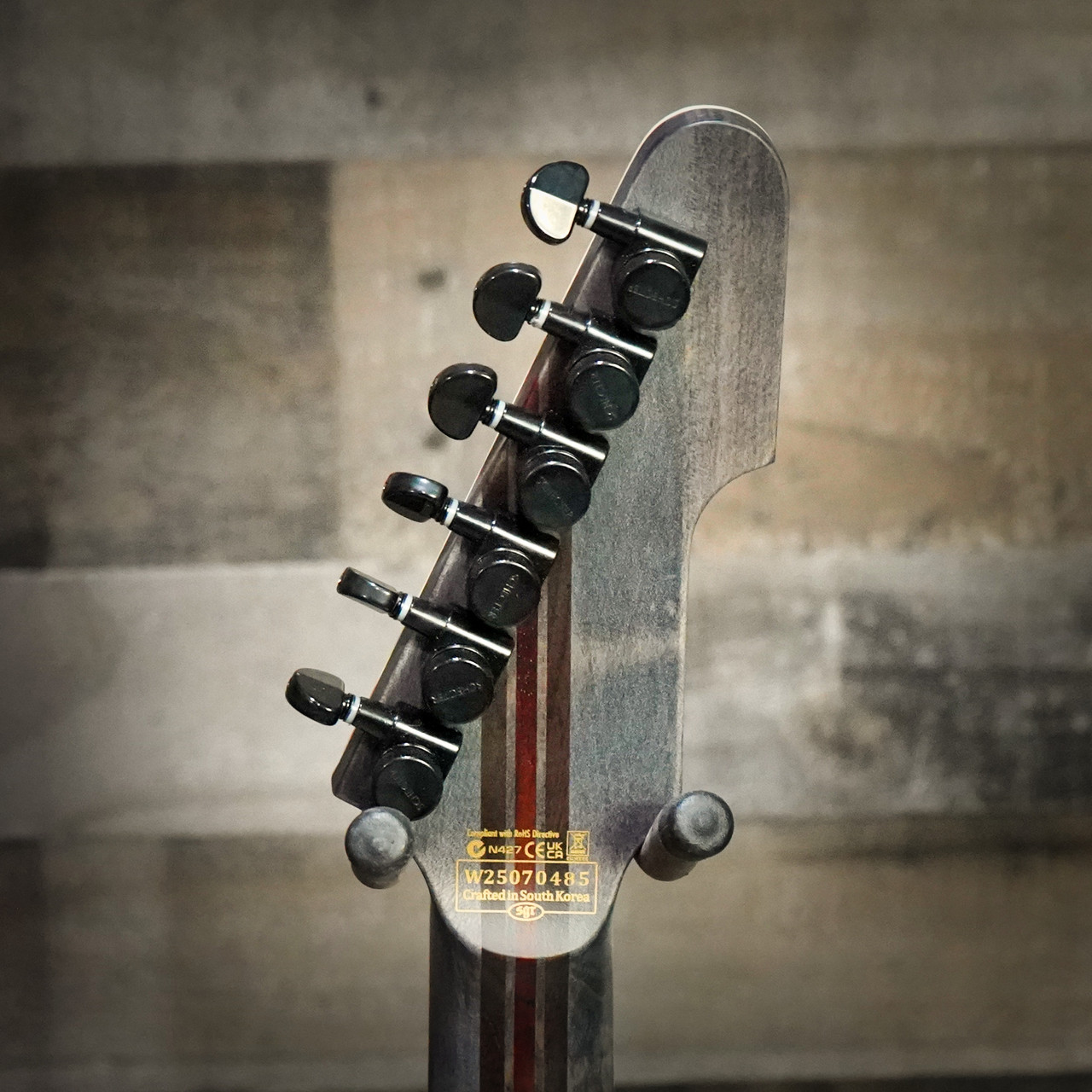 Schecter E-1 SLS Evil Twin - Satin Black Electric Guitar (1343) | Musician Madness
