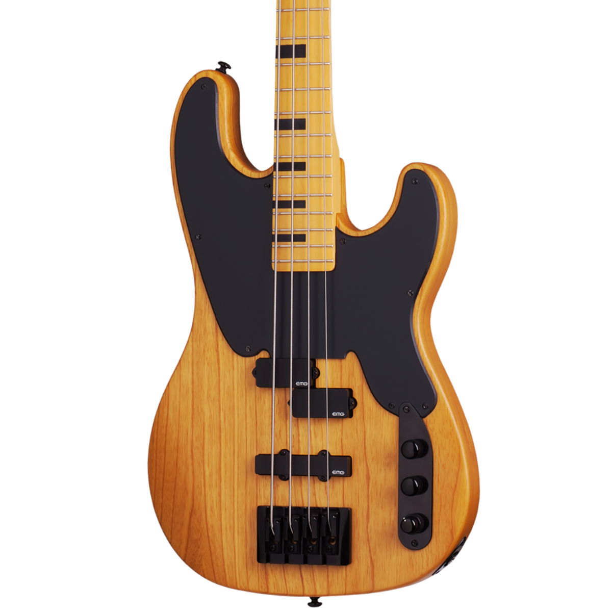 Schecter Model-T Session â€“ Aged Natural Satin (2848) featuring swamp ash construction, passive pickups, smooth satin finish, and a vintage-inspired design built for versatile studio and live bass performance.
