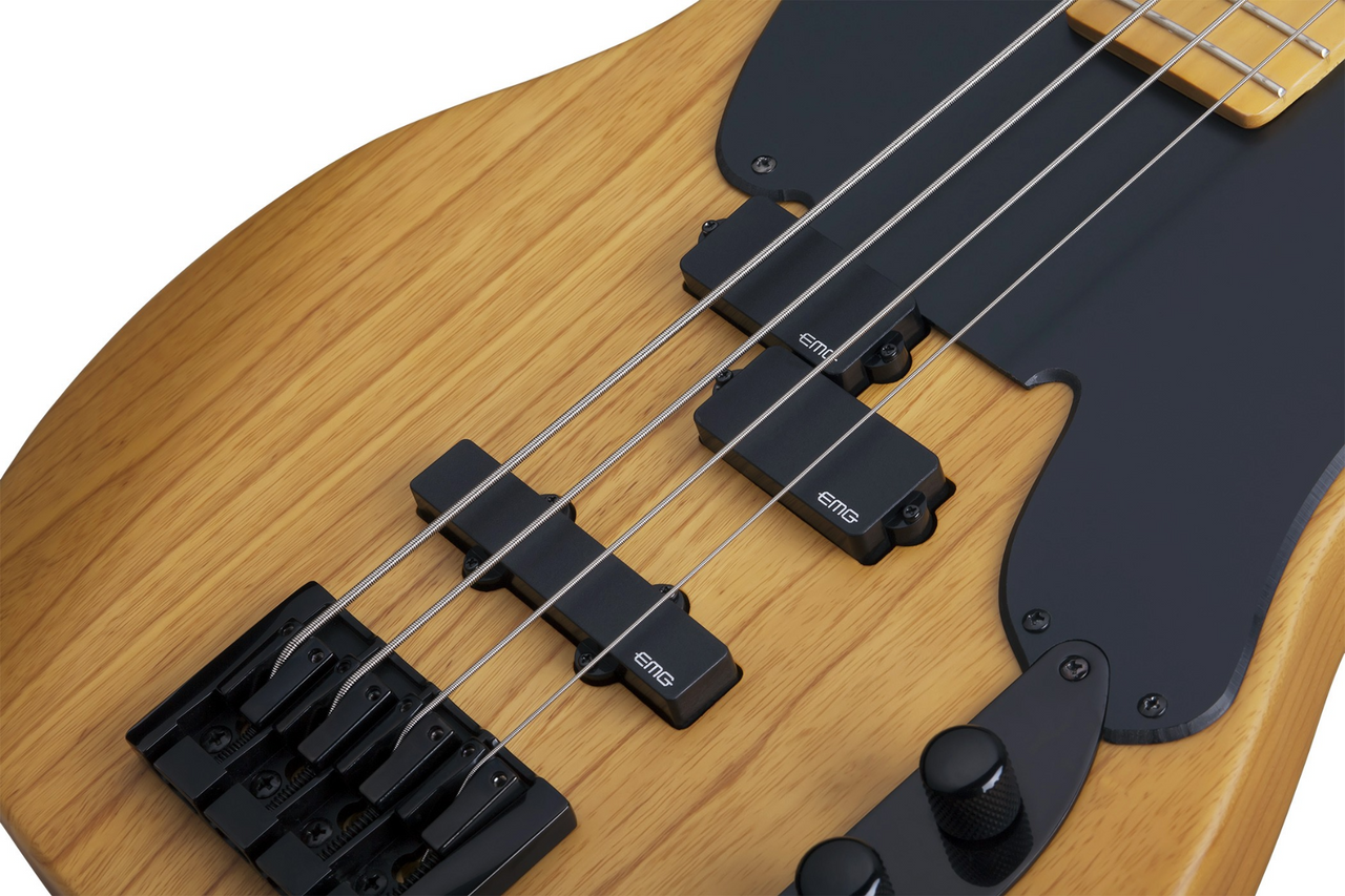 Schecter Model-T Session Bass – Aged Natural Satin (2848) | Musician Madness