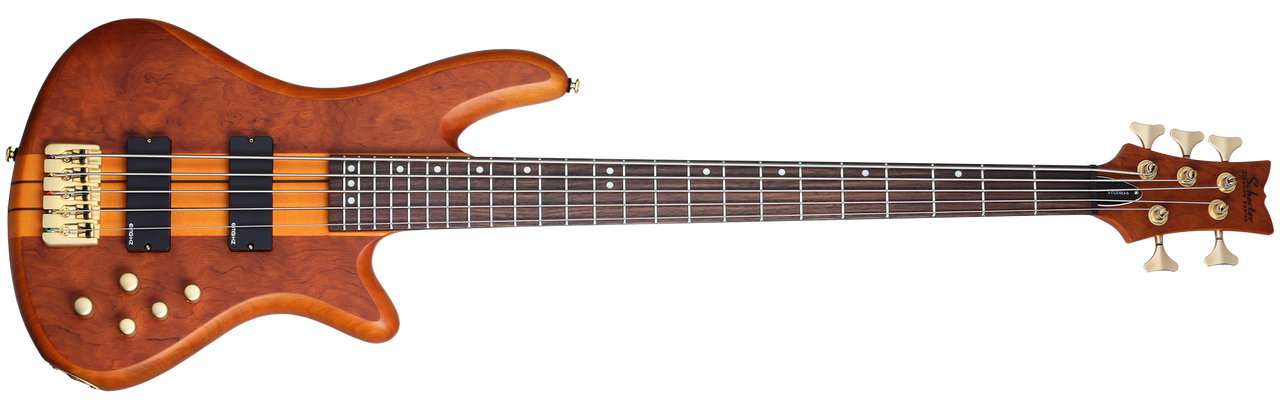 Schecter Stiletto Studio Bass Guitar - Honey Satin (2720) | Musician Madness