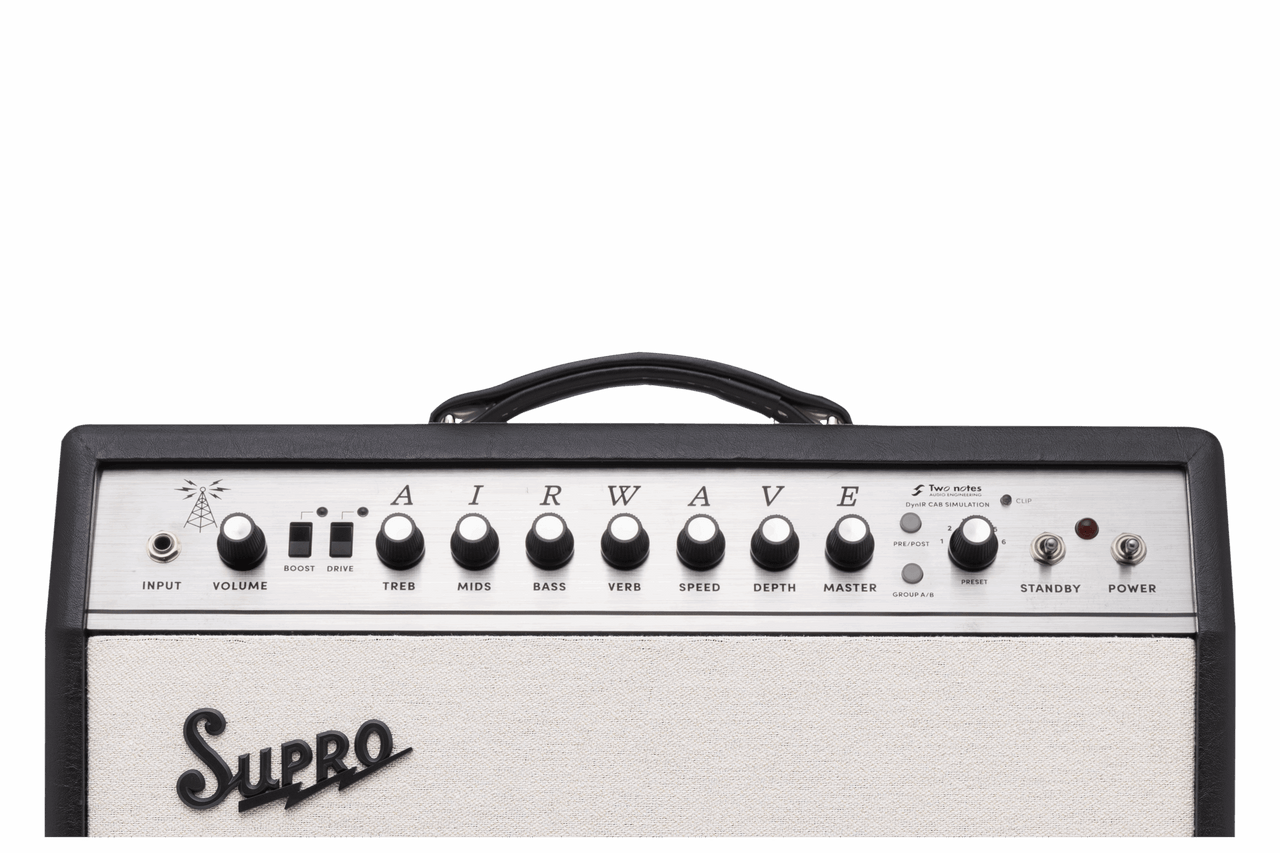 Supro Airwave 1x12 Combo - Black & Cream (1825RT) | Musician Madness