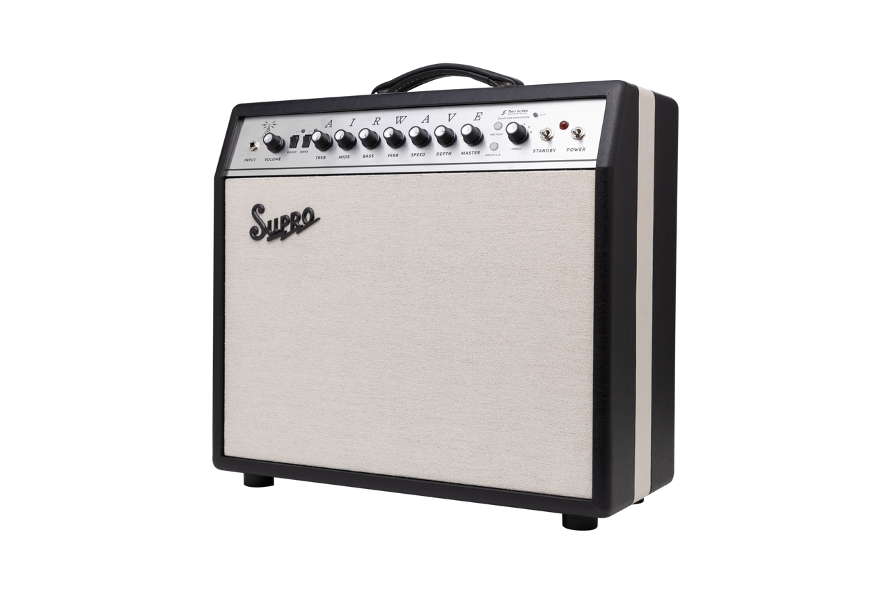 Supro Airwave 1x12 Combo - Black & Cream (1825RT) | Musician Madness