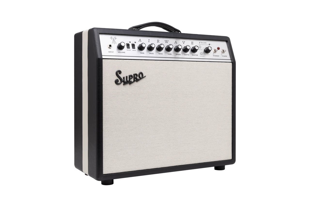 Supro Airwave 1x12 Combo - Black & Cream (1825RT) | Musician Madness