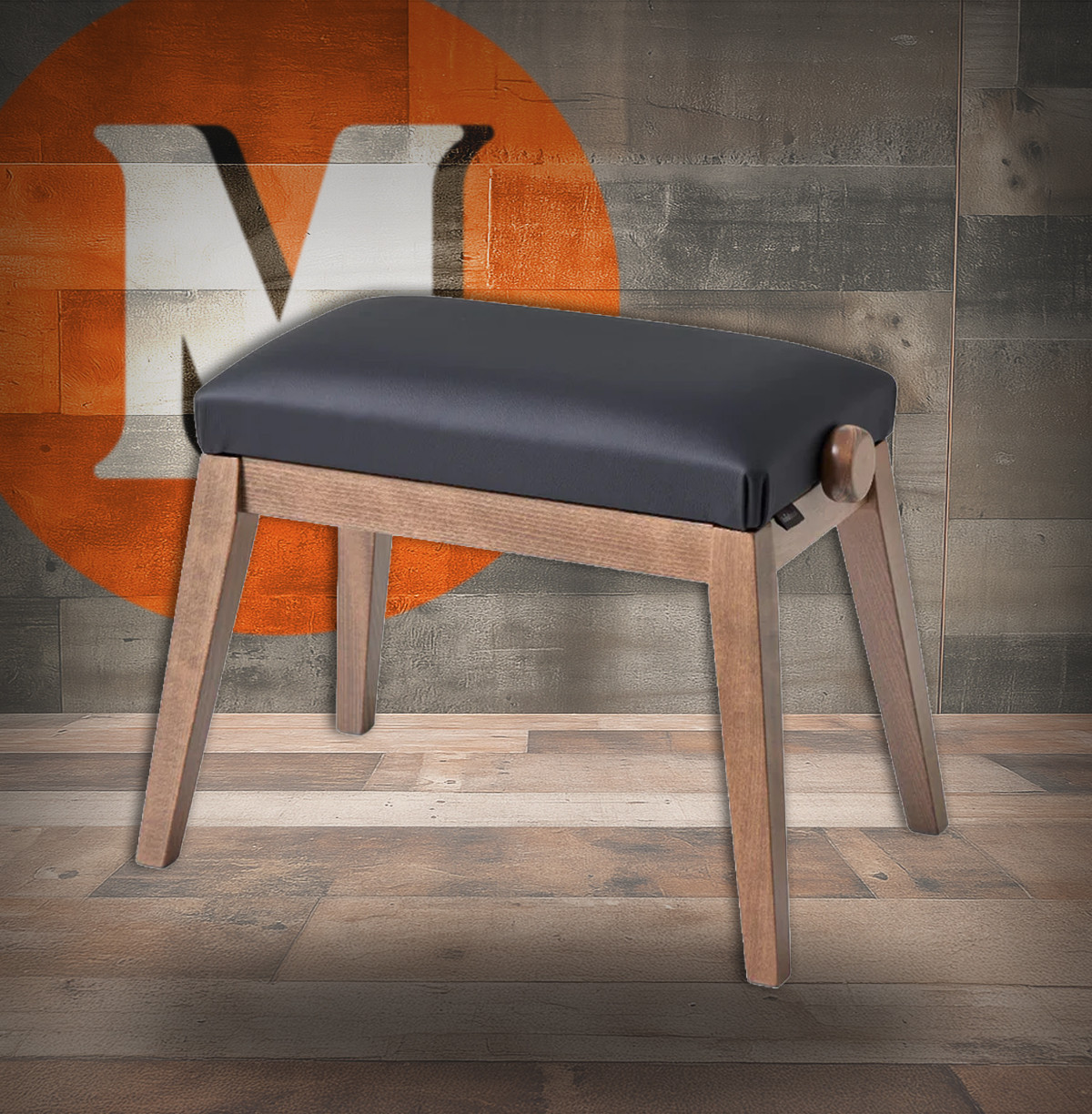 Casio BG-50BK Color-Matching Height Adjustable Padded Bench for Privia PX-S7000BK (BG-50BK)