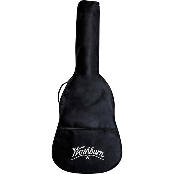 Washburn WD100DL Dreadnought Mahogany Acoustic Guitar - Black (WD100DLBK-A-U) | Musician Madness
