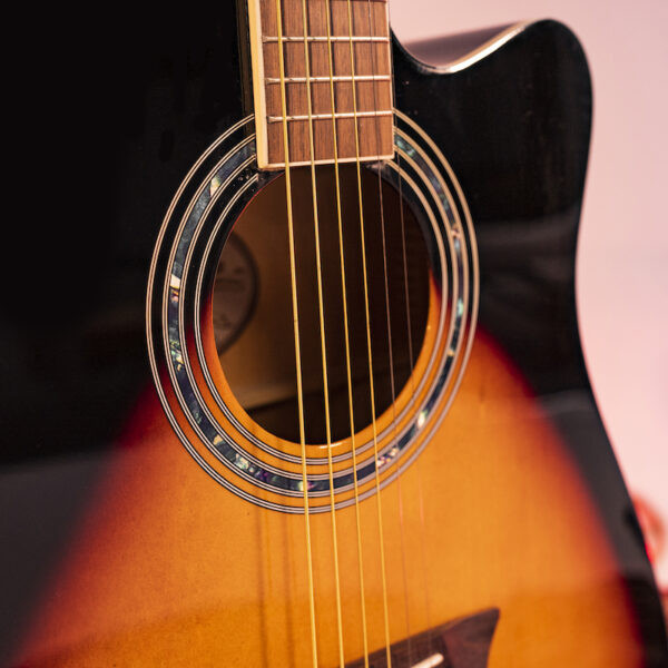 Washburn WA90CEVSB Dreadnought Acoustic Electric Guitar - Tobacco Burst (WA90CEVSB-U)