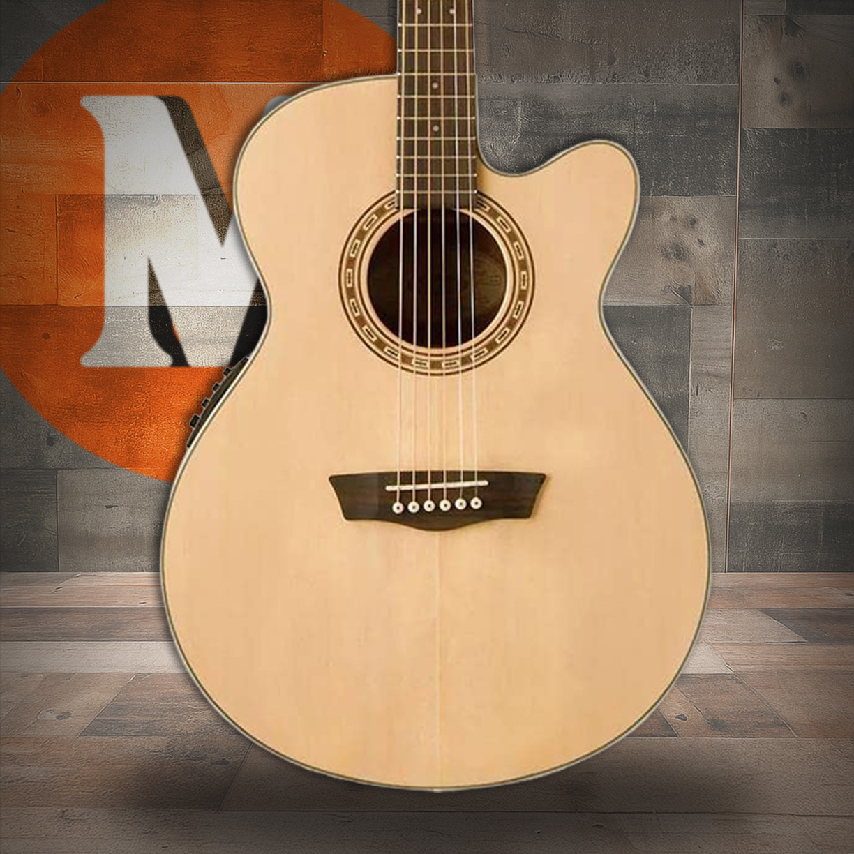 Washburn Harvest G7SCE Grand Auditorium Acoustic Electric Guitar (WG7SCE-O-U)