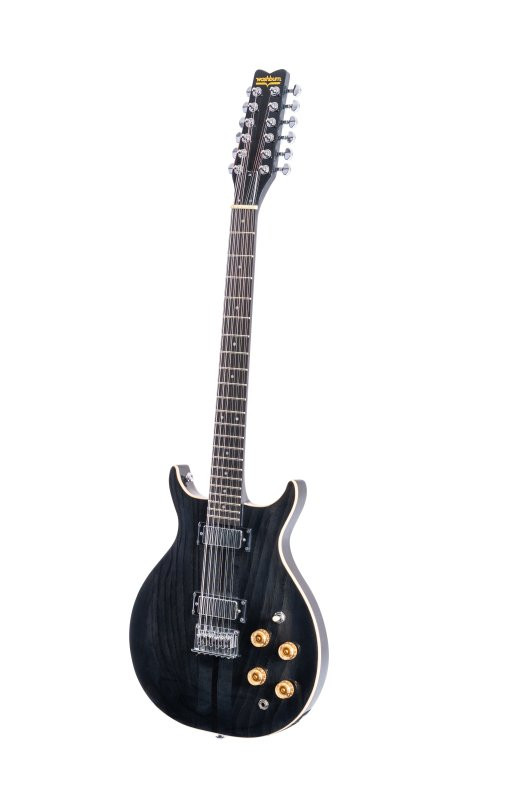 Washburn H12TB Wing Series Hawk 12-String Electric Guitar - Trans Black (H12TB-U) | Musician Madness