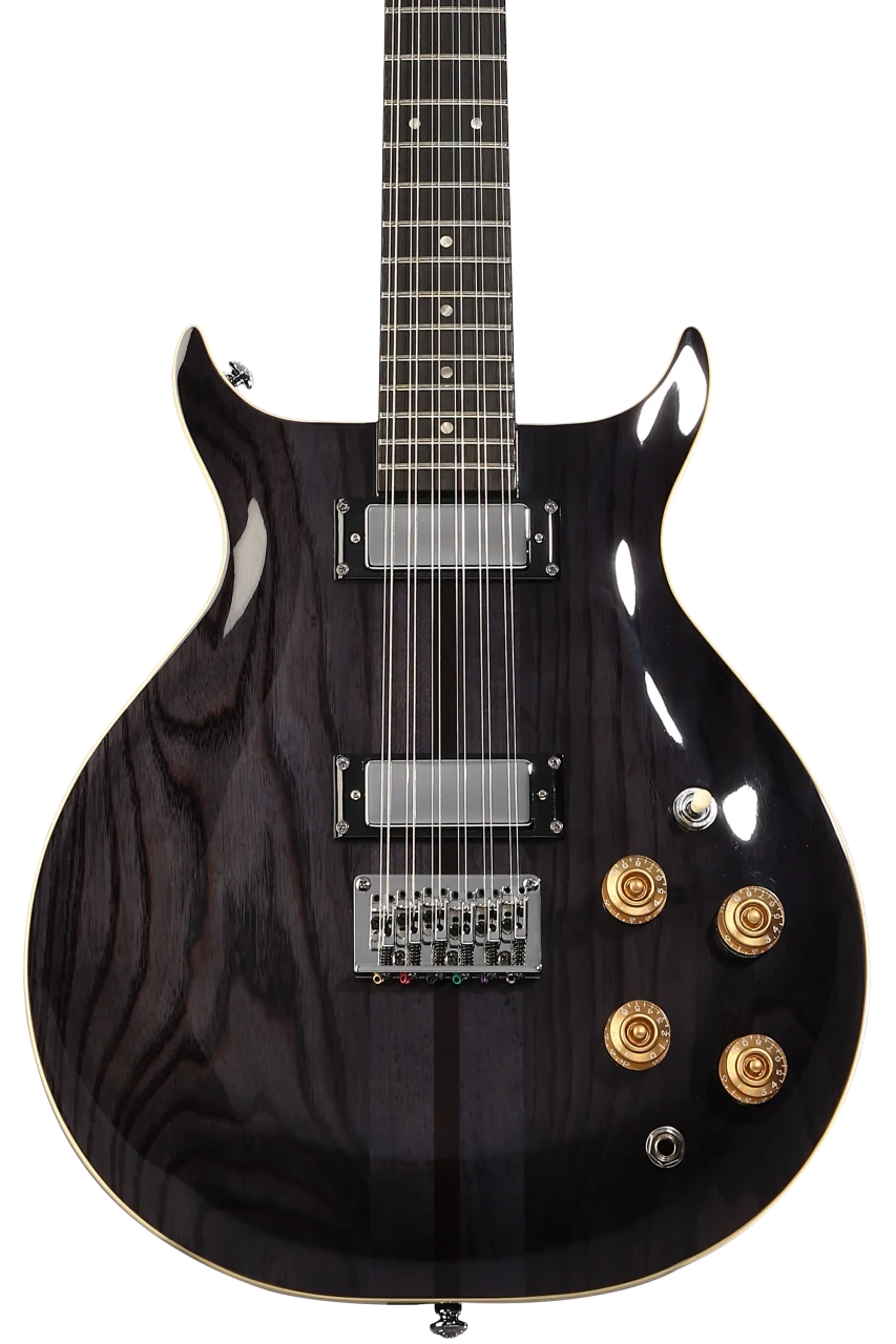 Washburn H12TB Wing Series Hawk 12-String Electric Guitar - Trans Black (H12TB-U) | Musician Madness