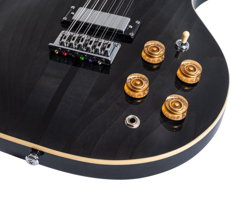 Washburn H12TB Wing Series Hawk 12-String Electric Guitar - Trans Black (H12TB-U) | Musician Madness