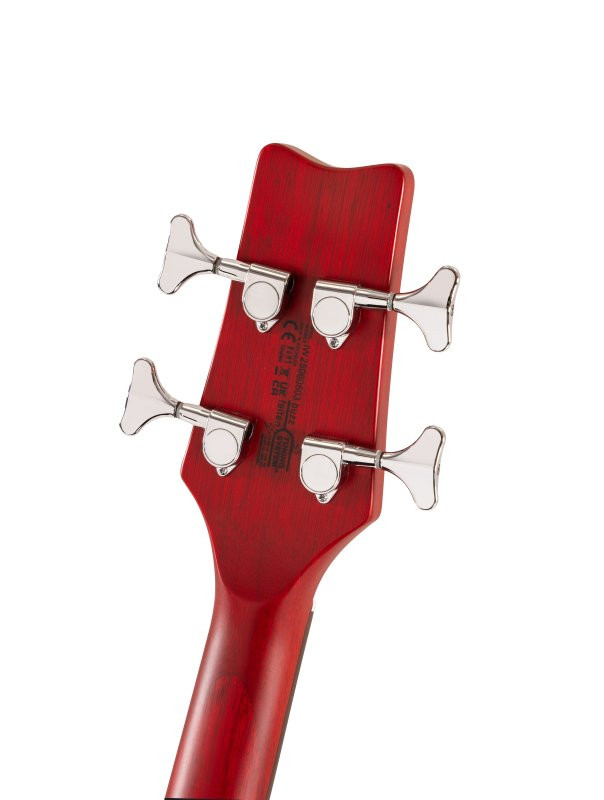 Washburn SB4R Wing Series Scavenger Electric Bass. Trans Red (SB4R-U) | Musician Madness