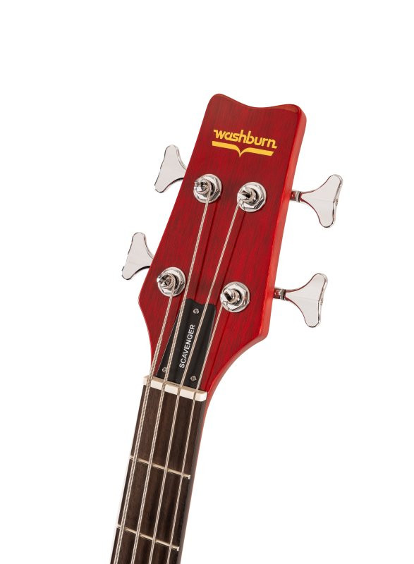 Washburn SB4R Wing Series Scavenger Electric Bass. Trans Red (SB4R-U) | Musician Madness