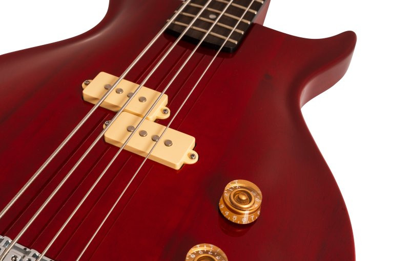 Washburn SB4R Wing Series Scavenger Electric Bass. Trans Red (SB4R-U) | Musician Madness
