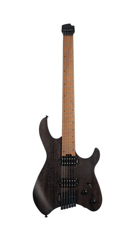  Cort Space 6GTR Multi-Scale Electric Guitar w/Gig-bag - Semi Gloss Trans Black (SPACEG6MSSGTK-U)