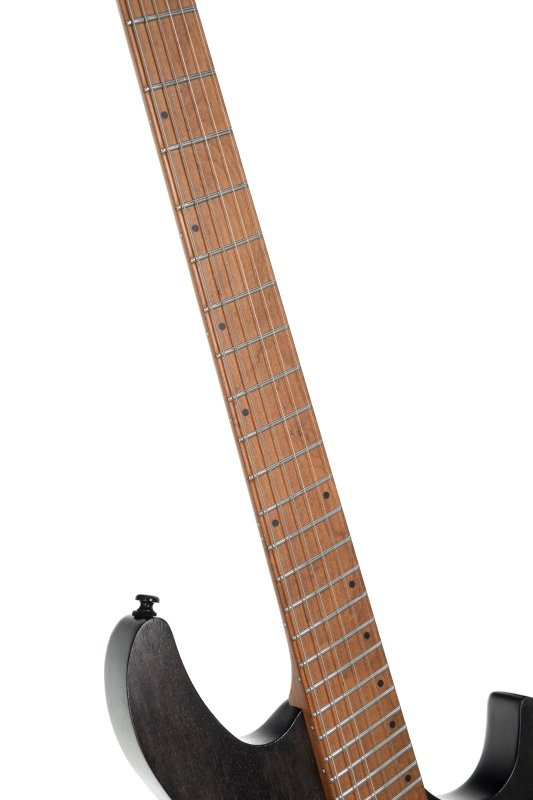  Cort Space 6GTR Multi-Scale Electric Guitar w/Gig-bag - Semi Gloss Trans Black (SPACEG6MSSGTK-U)