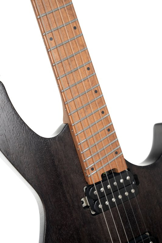  Cort Space 6GTR Multi-Scale Electric Guitar w/Gig-bag - Semi Gloss Trans Black (SPACEG6MSSGTK-U)