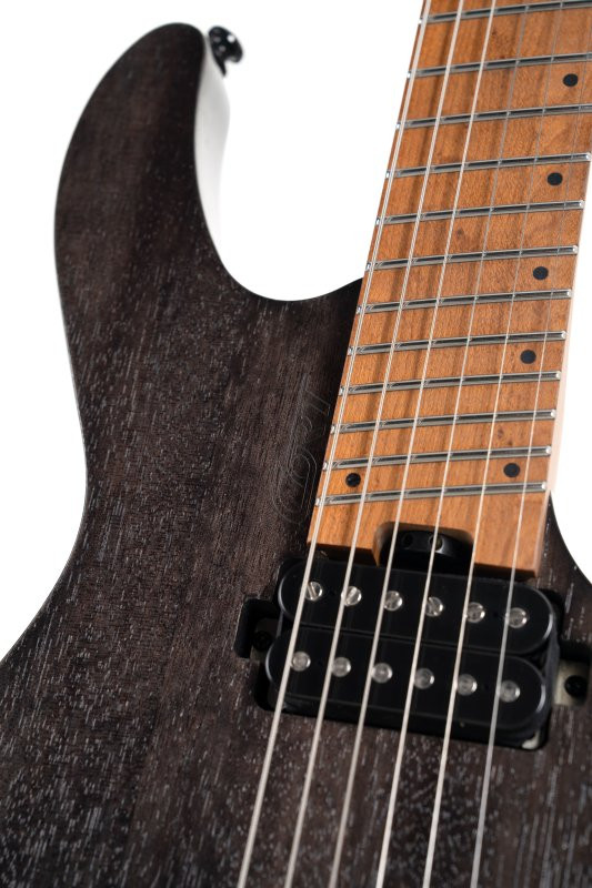  Cort Space 6GTR Multi-Scale Electric Guitar w/Gig-bag - Semi Gloss Trans Black (SPACEG6MSSGTK-U)