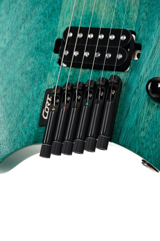 Cort Space 6GTR Multi-Scale Electric Guitar w/Gig-Bag - Semi Gloss Turquoise (SPACEG6MSSGTQ-U) | Musician Madness