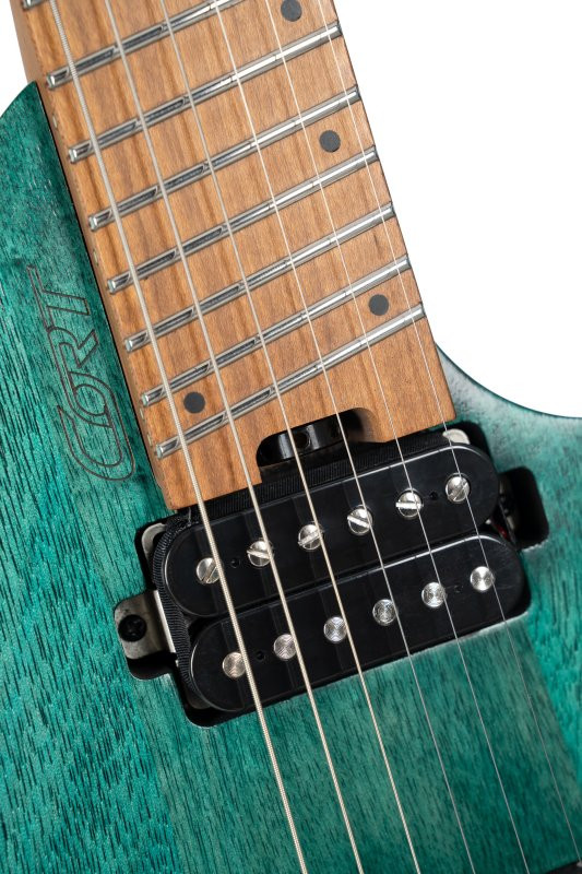 Cort Space 6GTR Multi-Scale Electric Guitar w/Gig-Bag - Semi Gloss Turquoise (SPACEG6MSSGTQ-U) | Musician Madness