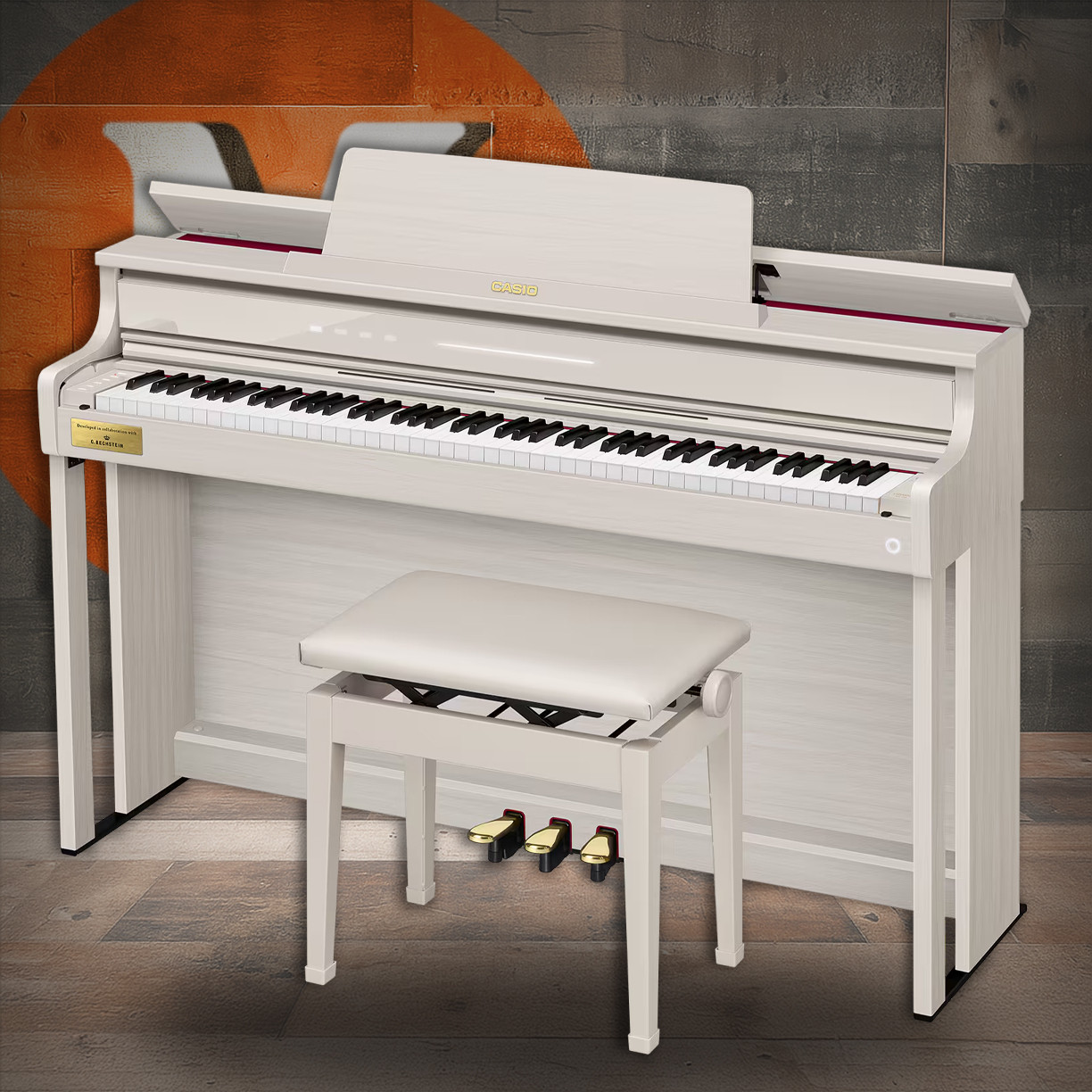 Casio AP-750 Digital Cabinet Piano - Gray Beige (AP750GB)