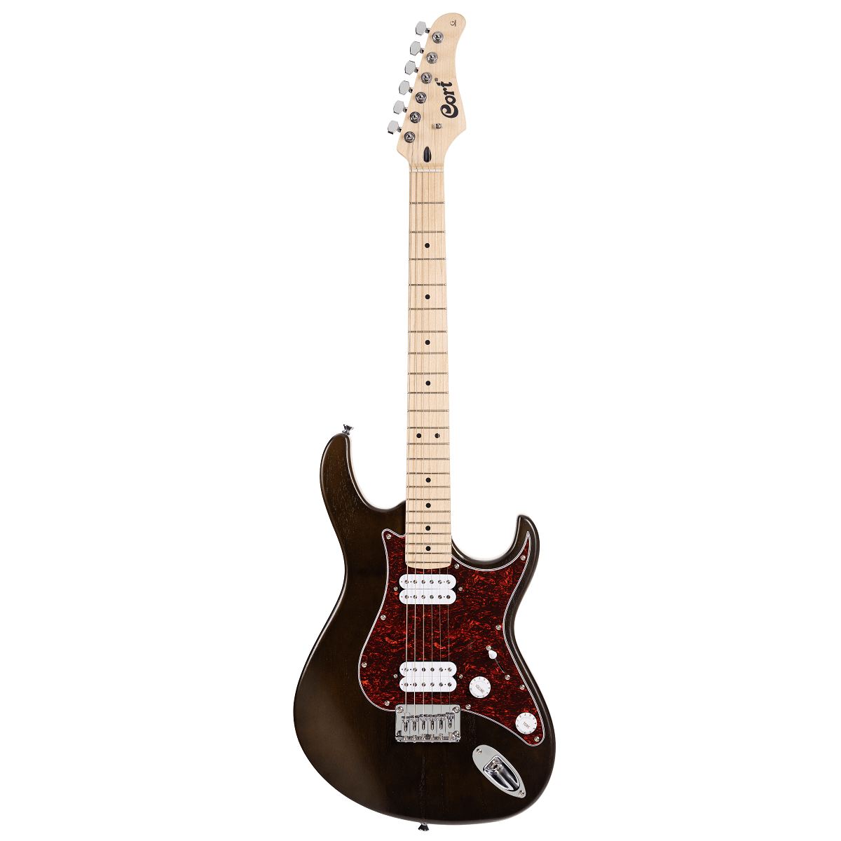 Cort G100 HH G Series Double Cutaway Electric Guitar - Open Pore Walnut (G100HHOPW-U)