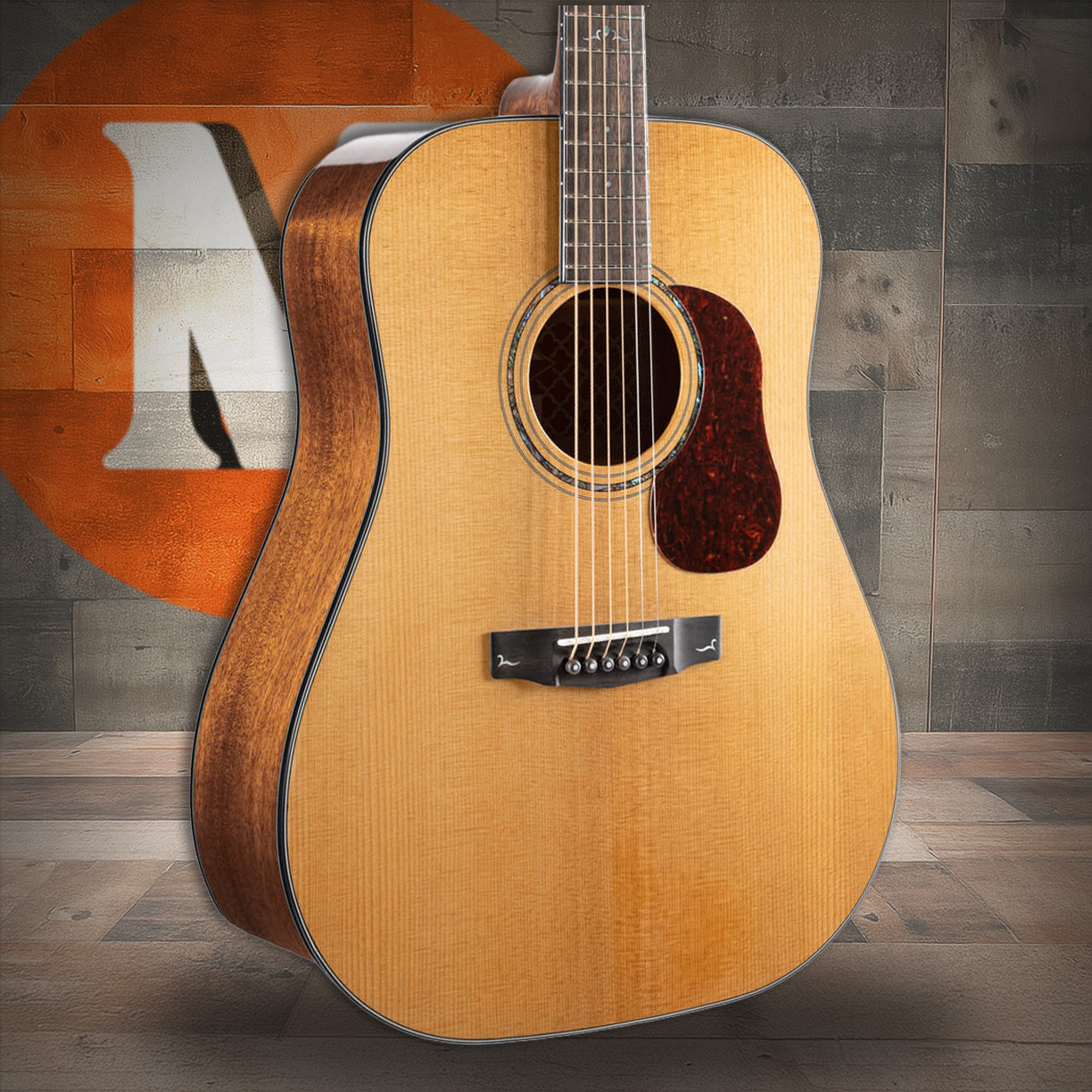 Cort GOLDD6 Gold Series Acoustic Dreadnought Guitar - Natural Glossy (GOLDD6-A-U)