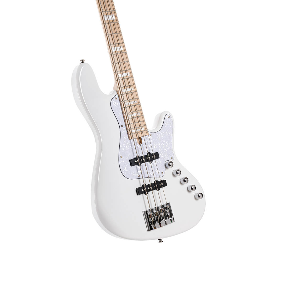 Cort NJS4WHT Elrick NJS 4 Bass Guitar - White (NJS4WHT-U)