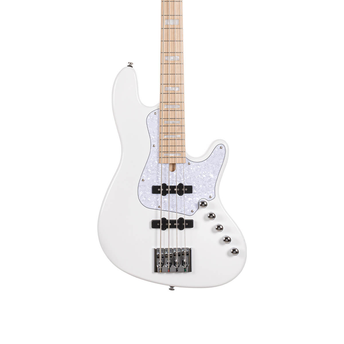 Cort NJS4WHT Elrick NJS 4 Bass Guitar - White (NJS4WHT-U) | Musician Madness