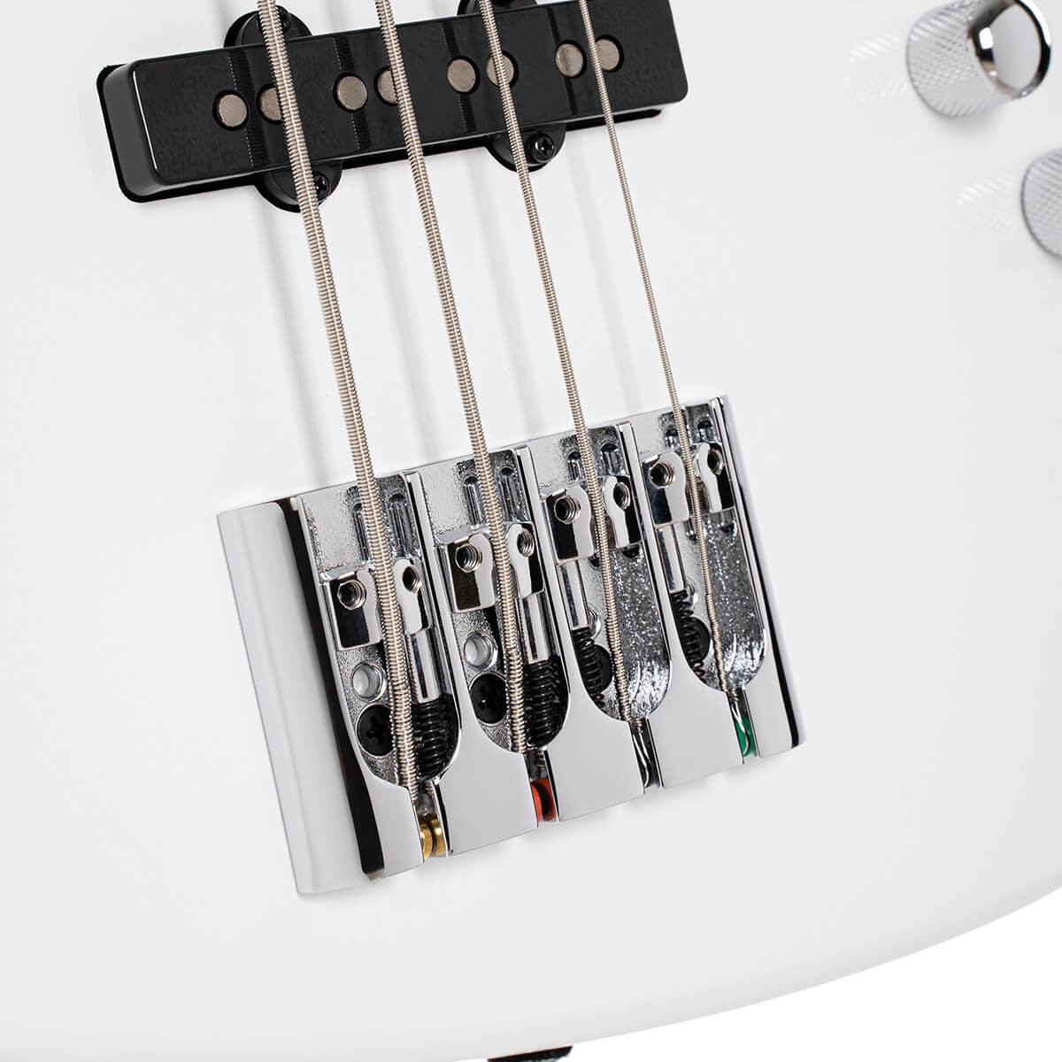 Cort NJS4WHT Elrick NJS 4 Bass Guitar - White (NJS4WHT-U)