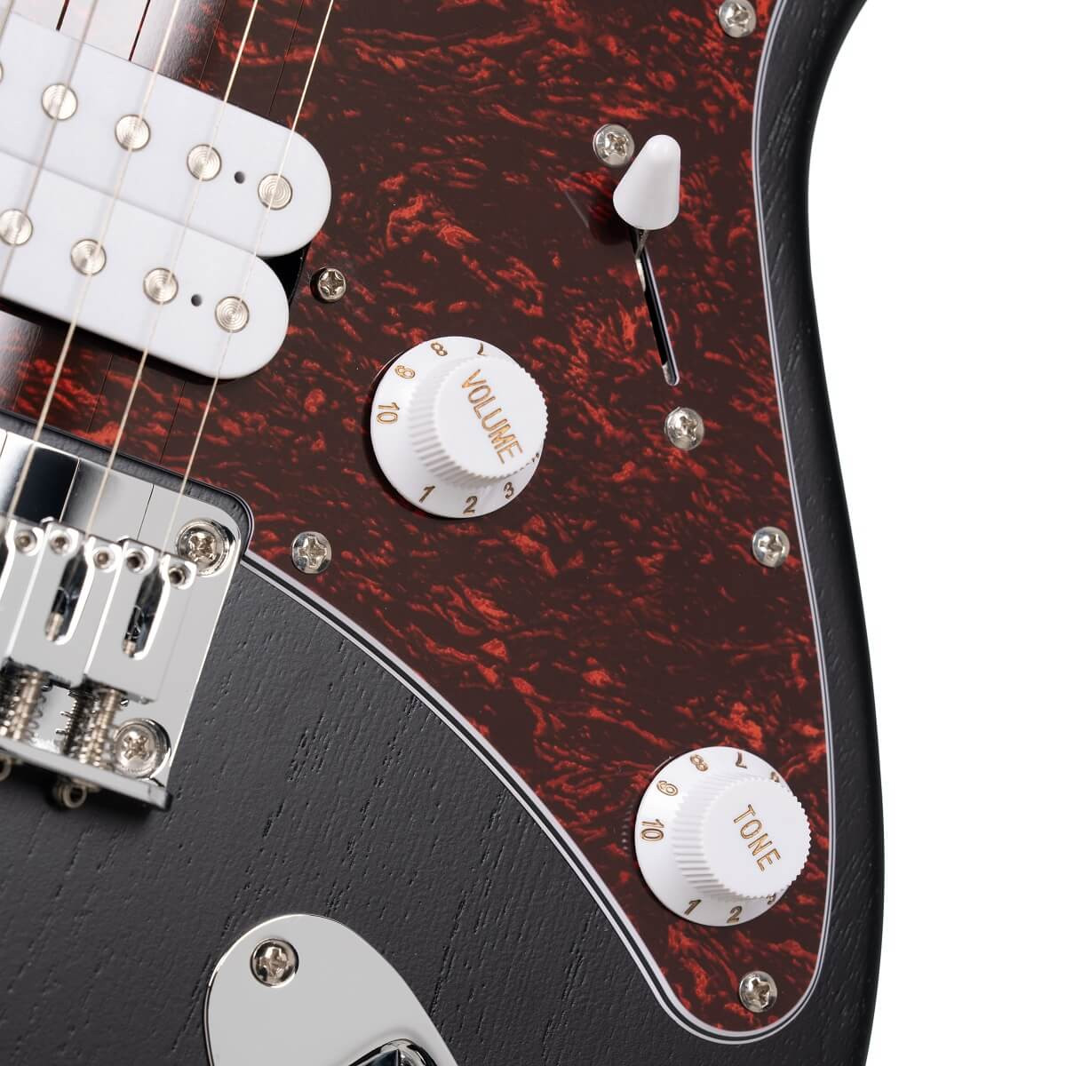 Cort G100 HH G Series Double Cutaway Electric Guitar - Open Pore Black (G100HHOPB-U)