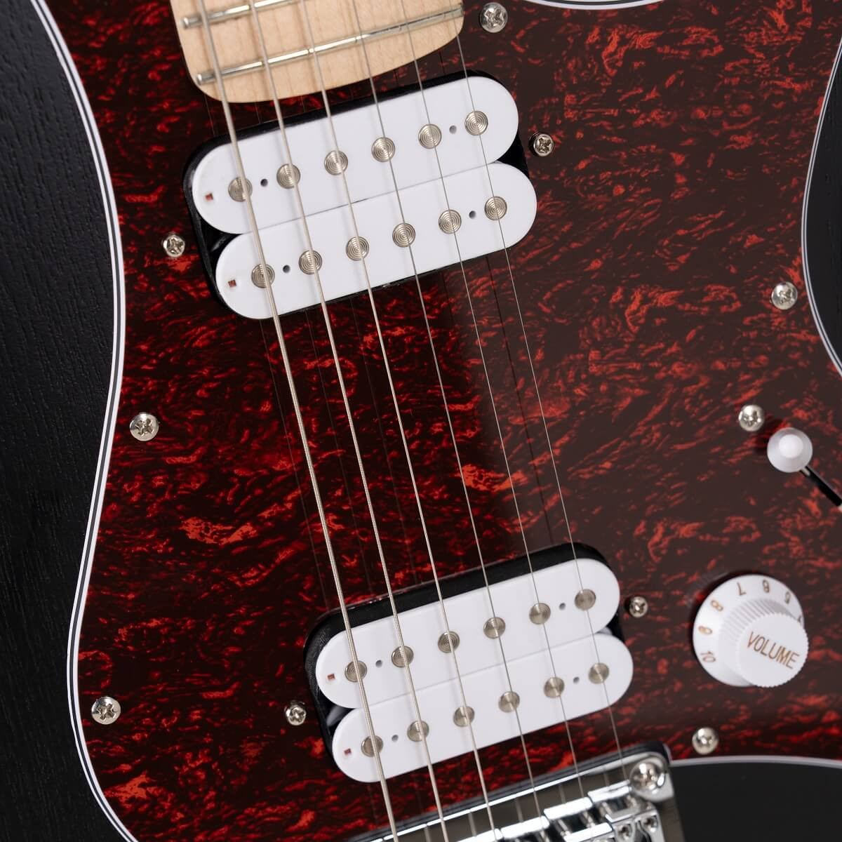 Cort G100 HH G Series Double Cutaway Electric Guitar - Open Pore Black (G100HHOPB-U) | Musician Madness