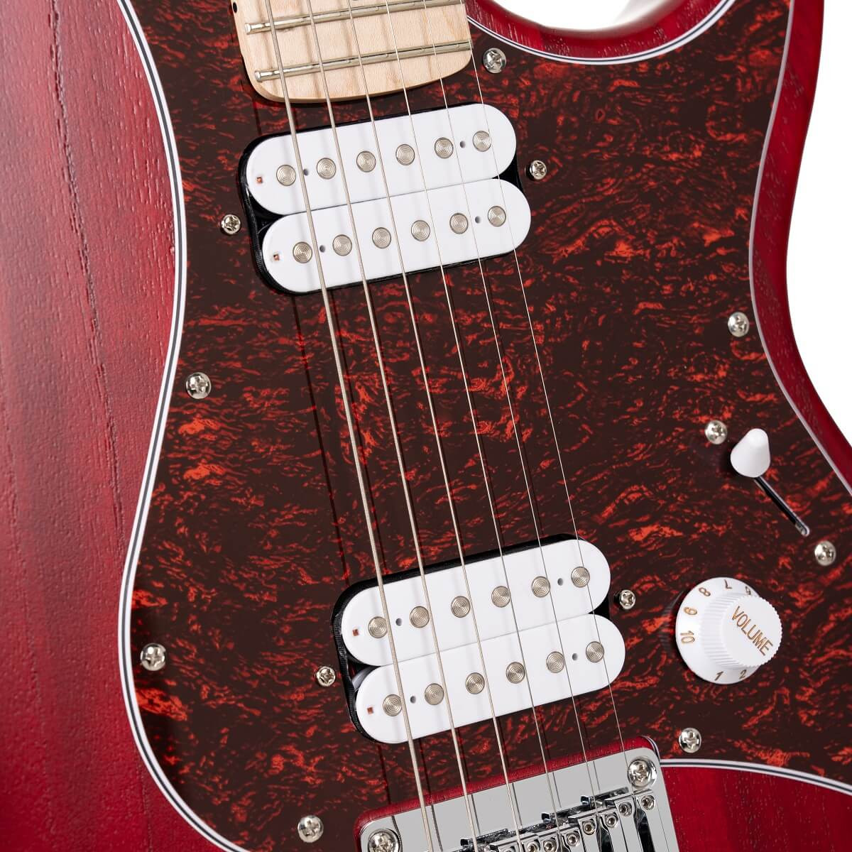 Cort G100 HH G Series Double Cutaway Electric Guitar. Open Pore