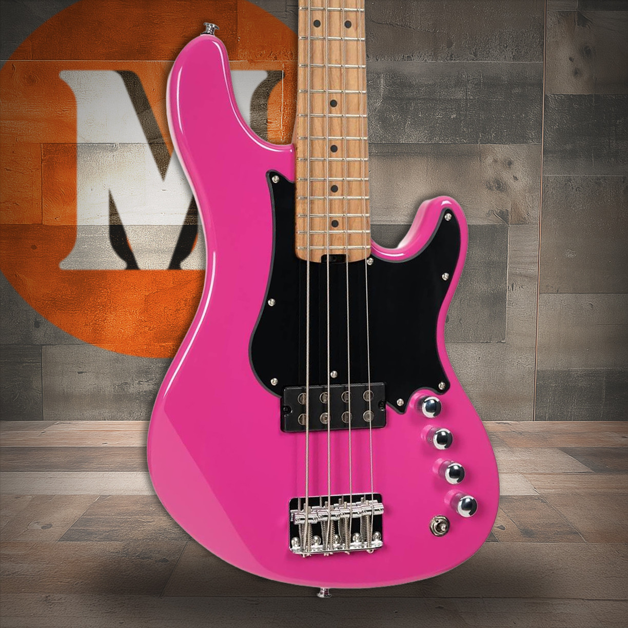 Cort GB Short Scale Bass Guitar w/ Gig-Bag - Fandango Purple (GBSHORTSCALEFDPB-U)